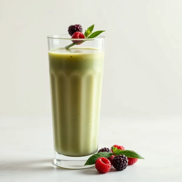 Smoothie de Leite de Aveia e Matcha para Saúde Intestinal