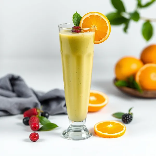 Smoothie Orange Matcha pour la Santé Intestinale