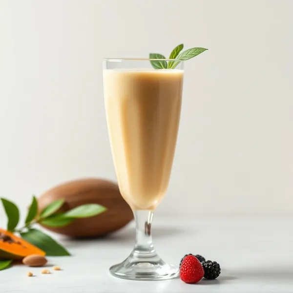 Smoothie de Santé Intestinale à la Papaye, Amande et Lait de Coco