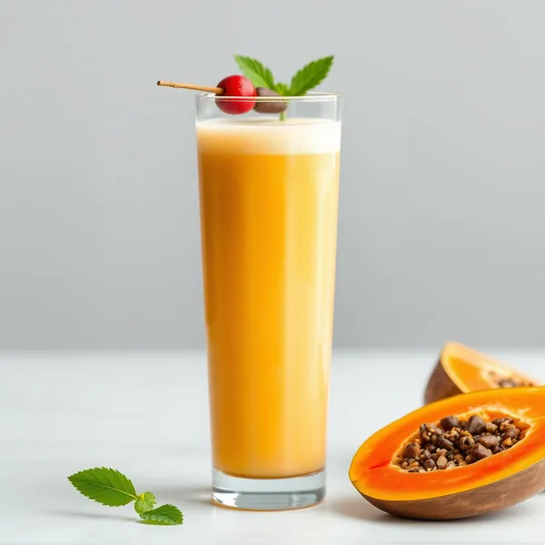 Smoothie de Papaye et Eau de Coco pour la Santé Intestinale