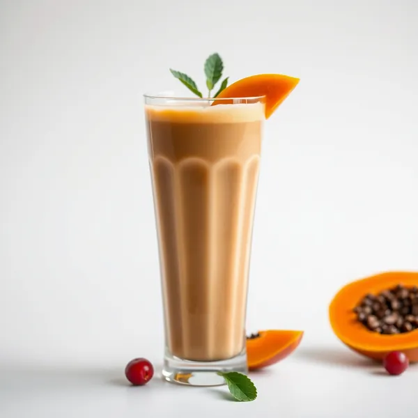 Smoothie de Papaye et Café Froid pour la Santé Intestinale