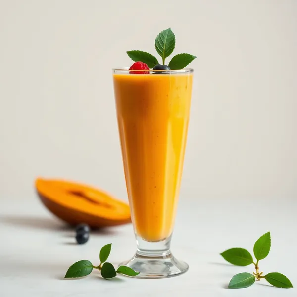 Smoothie de Papaye et Yaourt Grec pour la Santé Intestinale