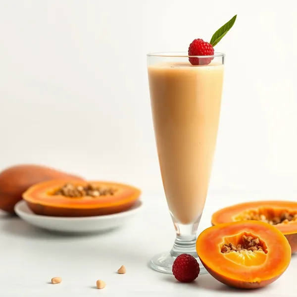 Smoothie Papaye et Lait de Macadamia pour la Santé Intestinale