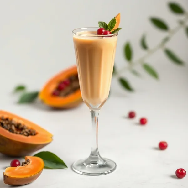 Gut Health Papaya Rice Milk Smoothie