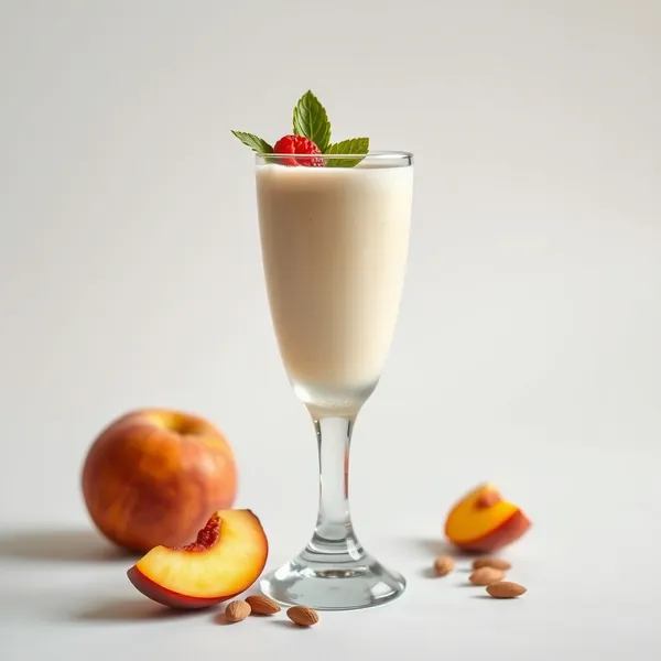 Smoothie Salute Intestinale Pesca Mandorla Latte di Cocco