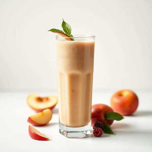 Smoothie de Suco de Pêssego e Maçã para Saúde Intestinal