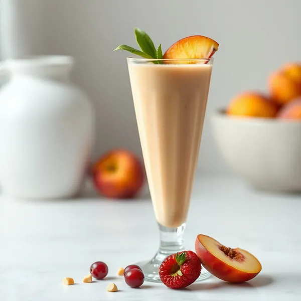 Smoothie Santé Intestinale Pêche Lait Anacardier