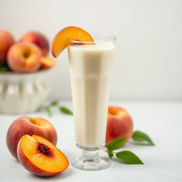 Smoothie de Kefir de Pêssego para Saúde Intestinal