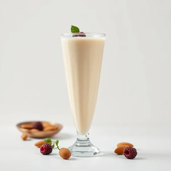 Smoothie de Manteiga de Amendoim e Leite de Amêndoas para Saúde Intestinal