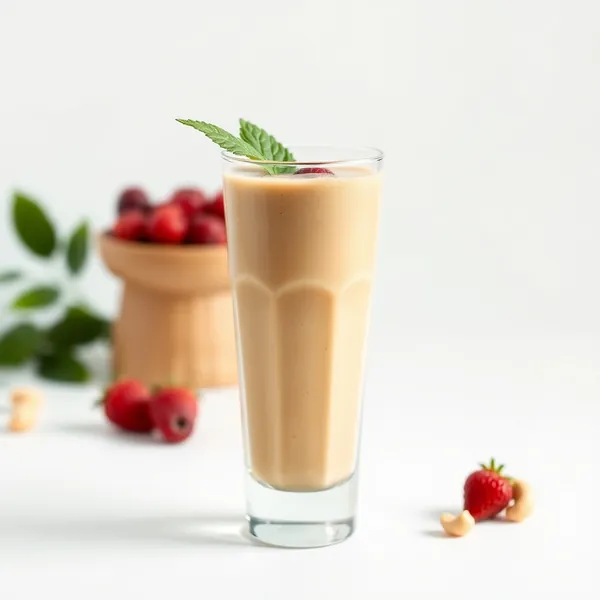 Smoothie de Beurre d'Arachide et Lait de Cajou pour la Santé Intestinale