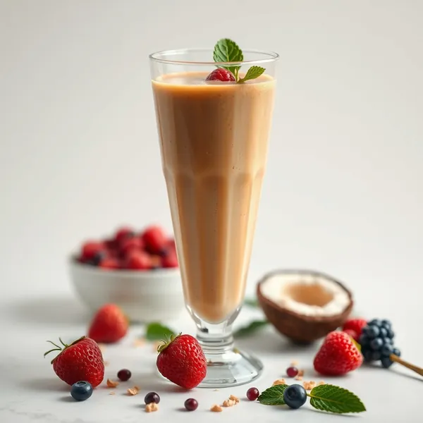 Smoothie de Beurre de Cacahuète et Eau de Coco pour la Santé Intestinale