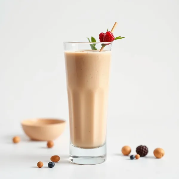 Batido de Mantequilla de Maní y Leche de Avellana para la Salud Intestinal