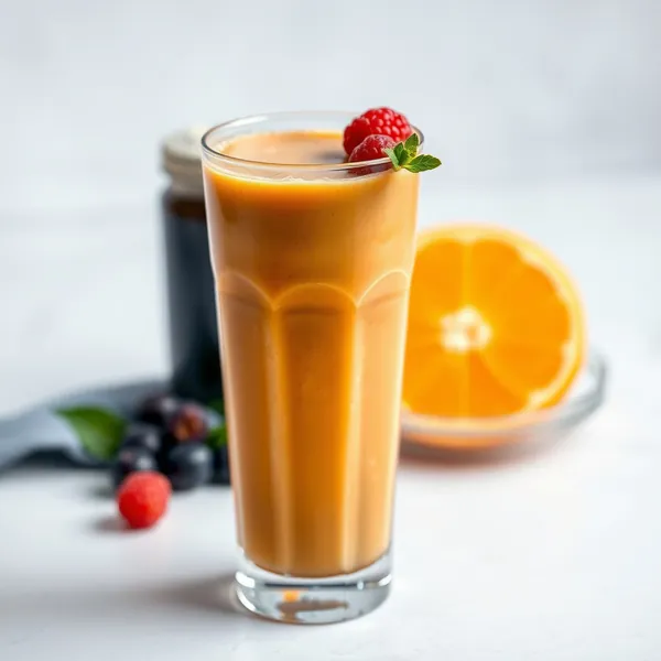 Smoothie Beurre de Cacahuète et Jus d'Orange pour la Santé Intestinale