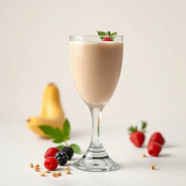 Gut Health Peanut Butter Rice Milk Smoothie