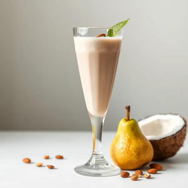 Batido Salud Intestinal de Pera, Almendra y Leche de Coco