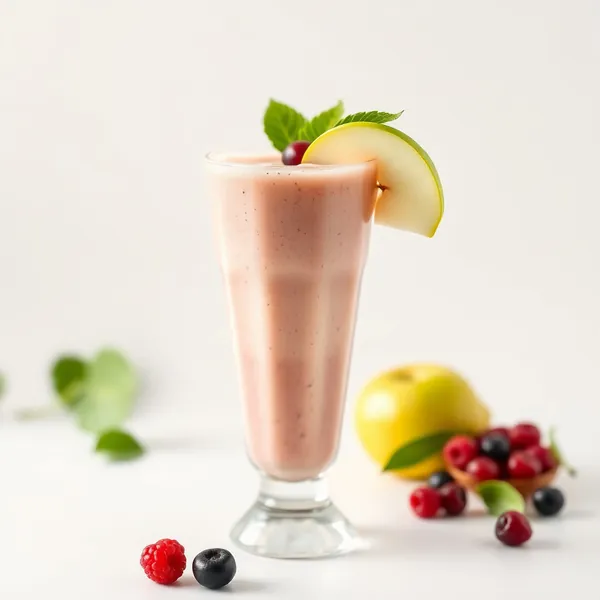 Smoothie de Suco de Pera e Maçã para Saúde Intestinal