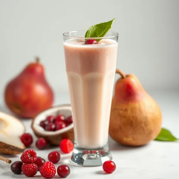 Smoothie Saudável Intestinal de Pera e Água de Coco
