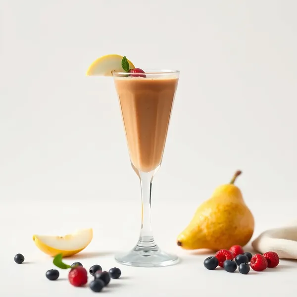 Smoothie Poire pour la Santé Intestinale avec Café Froid