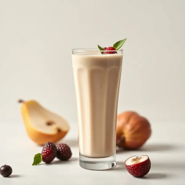 Smoothie de Saúde Intestinal de Pera e Leite de Avelã