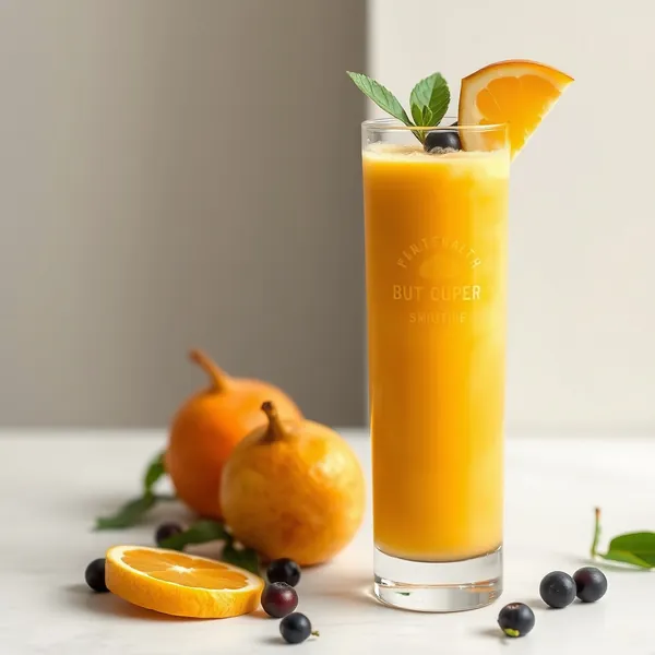Smoothie de Pera e Laranja para Saúde Intestinal