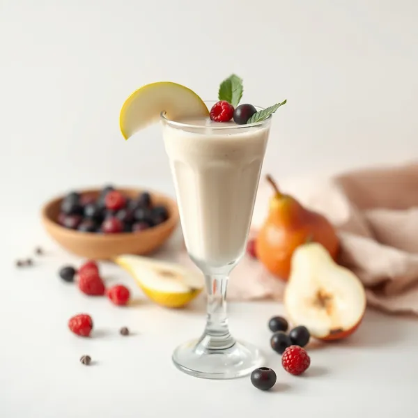 Smoothie de Pera e Leite de Soja para Saúde Intestinal