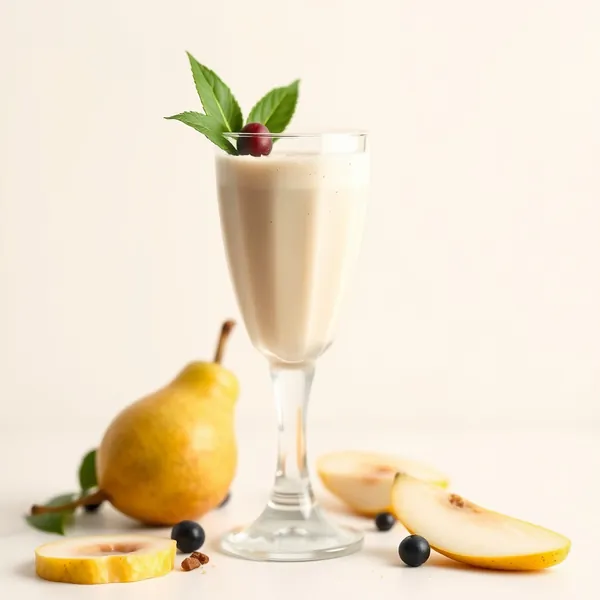 Smoothie für die Darmgesundheit mit Birne und Dinkelmilch