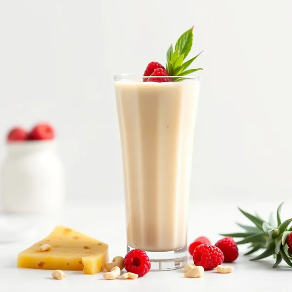 Smoothie de Abacaxi e Leite de Caju para Saúde Intestinal
