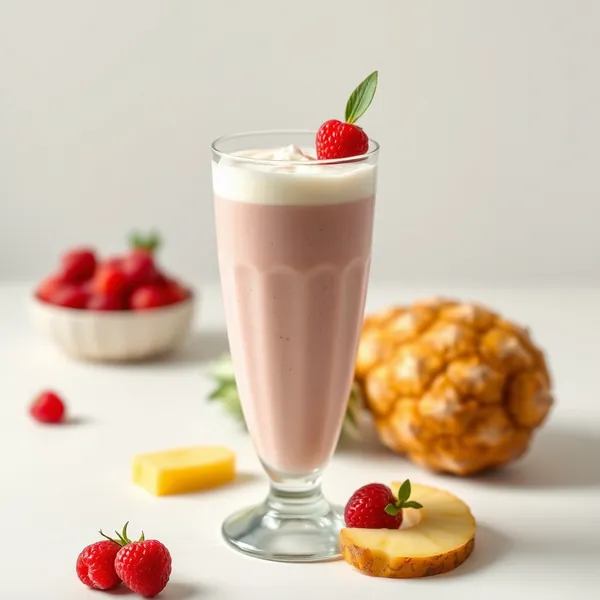Smoothie de Saúde Intestinal com Abacaxi e Iogurte Grego