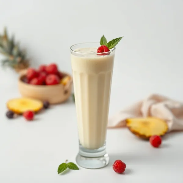 Smoothie de Abacaxi e Leite de Cannabis para Saúde Intestinal