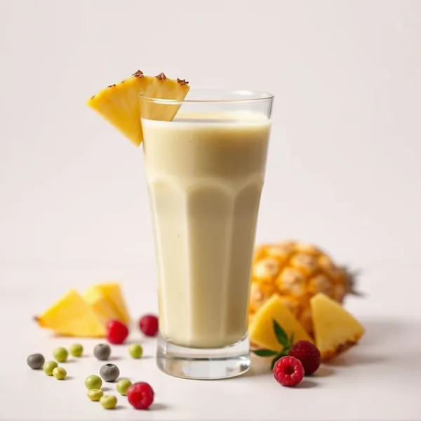 Smoothie Ananas et Lait de Pois pour la Santé Intestinale