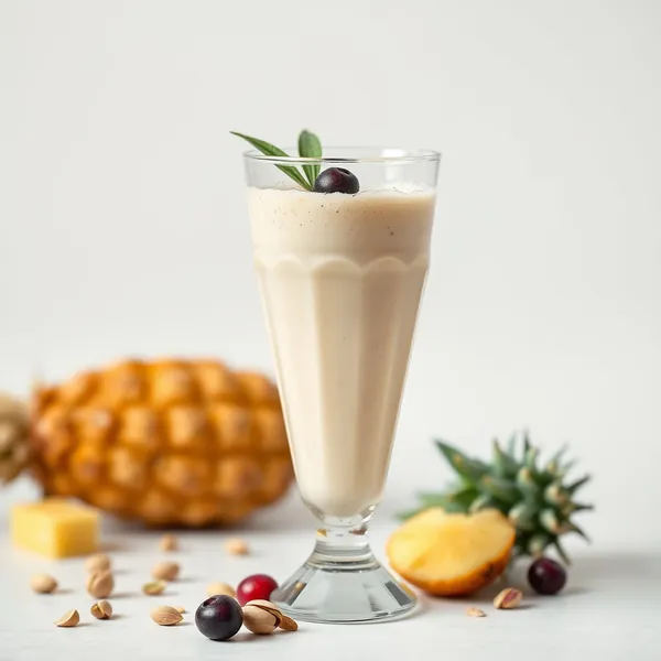 Smoothie de Abacaxi e Pistache para Saúde Intestinal