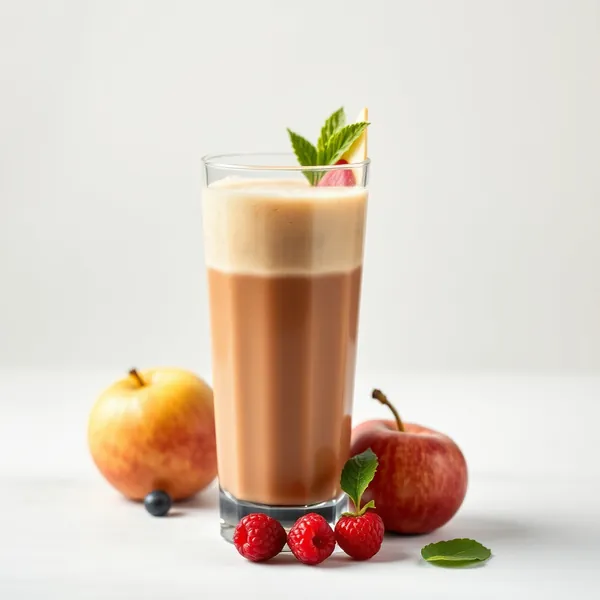 Gut Health Protein Powder Apple Juice Smoothie