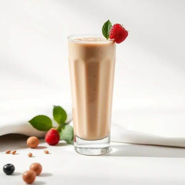 Smoothie de Leite de Avelã e Proteína para Saúde Intestinal