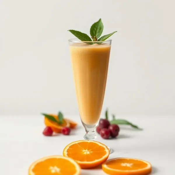 Batido de Jugo de Naranja y Proteína para Salud Intestinal