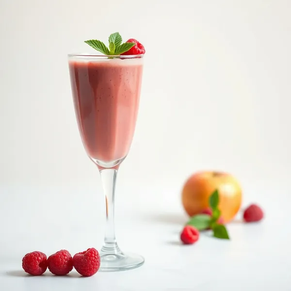 Smoothie de Suco de Framboesa e Maçã para Saúde Intestinal