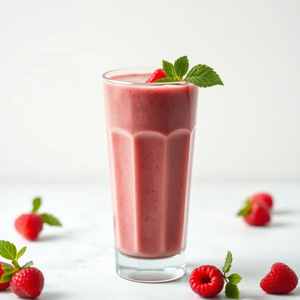 Gut Health Raspberry Greek Yogurt Smoothie