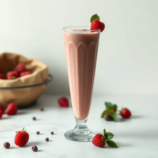 Smoothie Framboise Noisette pour la Santé Intestinale