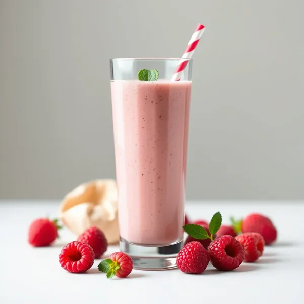 Smoothie de Kefir de Framboise pour la Santé Intestinale