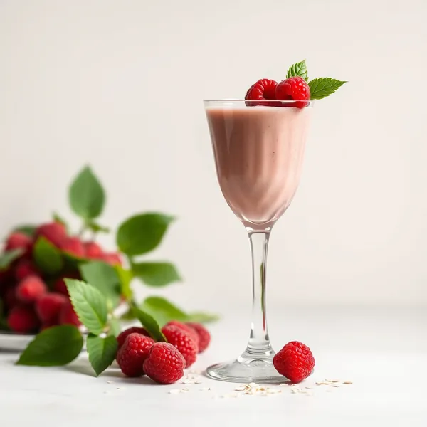 Smoothie Framboise et Avoine pour la Santé Intestinale