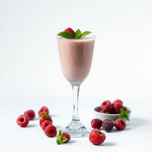 Smoothie de Arroz com Framboesa para Saúde Intestinal
