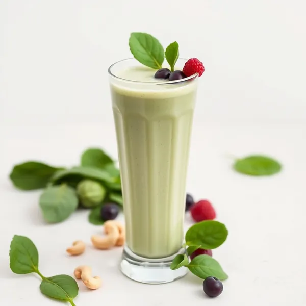 Batido Salud Intestinal Espinaca Leche Anacardo