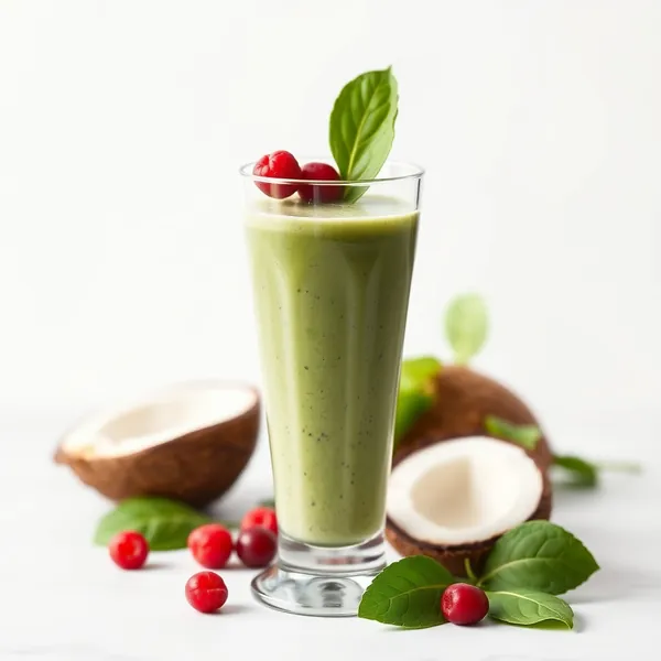Smoothie Santé Intestinale aux Épinards et Eau de Coco