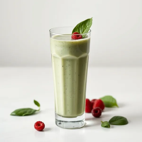 Smoothie de Espinafre e Iogurte Grego para a Saúde Intestinal