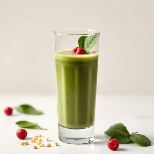 Smoothie Saúde Intestinal de Espinafre e Leite de Macadâmia