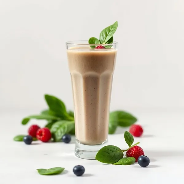Smoothie de Santé Intestinale aux Épinards et Lait de Riz
