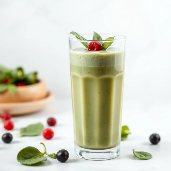 Batido Salud Intestinal de Espinaca y Leche de Soja