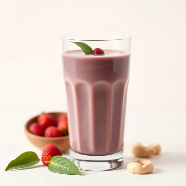 Batido de Salud Intestinal con Spirulina y Leche de Anacardo