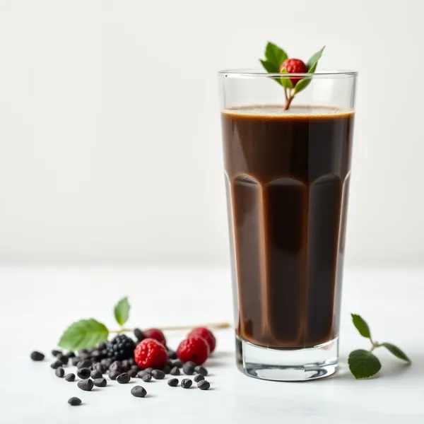Smoothie de Café Frio com Spirulina para Saúde Intestinal