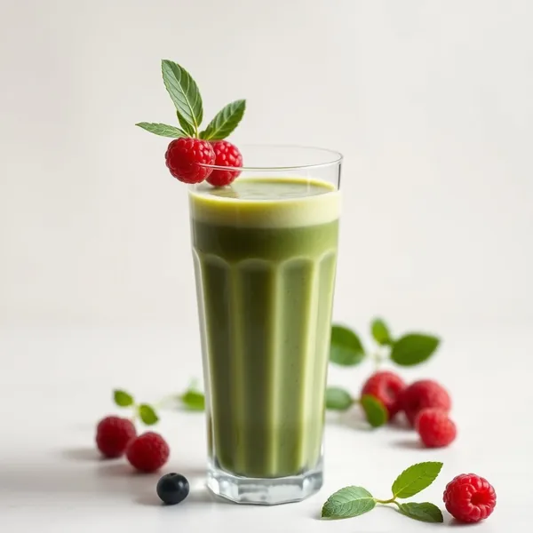 Batido de Salud Intestinal con Spirulina y Leche de Cannabis
