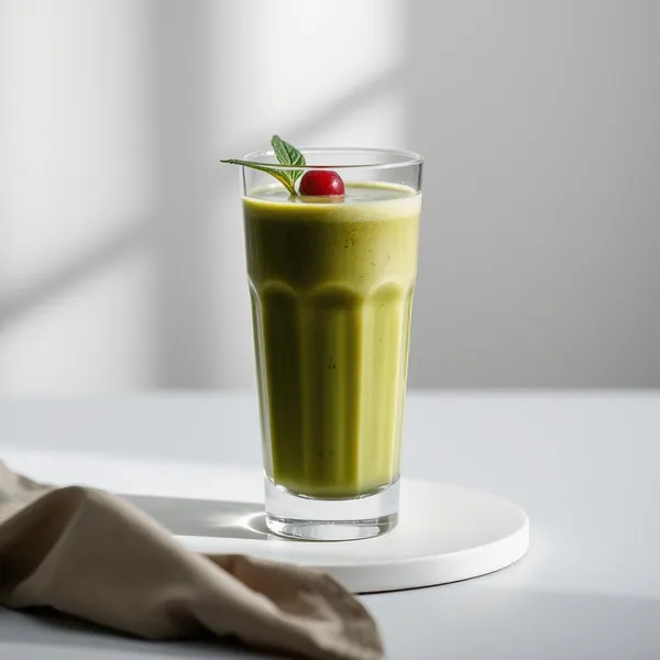 Smoothie de Spirulina e Matcha para Saúde Intestinal